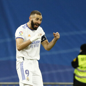 Karim Benzema lors du match de football "Real Madrid vs Rayo Vallecano" au stade Bernabeu à Madrid. Le 6 novembre 2021 © Apo Caballero-DAX / Zuma Press / Bestimage