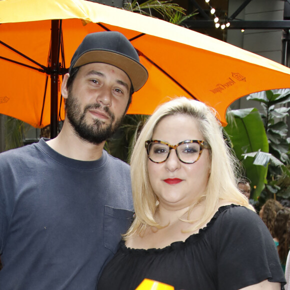 Alexis et sa compagne Marilou Berry lors de la soirée organisée pour célébrer les 10 ans de la salle de sports le "Klay Club" à Paris, le 28 juin 2019. © Marc Ausset-Lacroix/Bestimage 