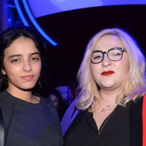 Hafsia Herzi et Marilou Berry - Lancement du nouveau parfum "Black Opium Intense" d'Yves Saint Laurent au Boum Boum à Paris, le 5 février 2019. © Rachid Bellak/Bestimage 