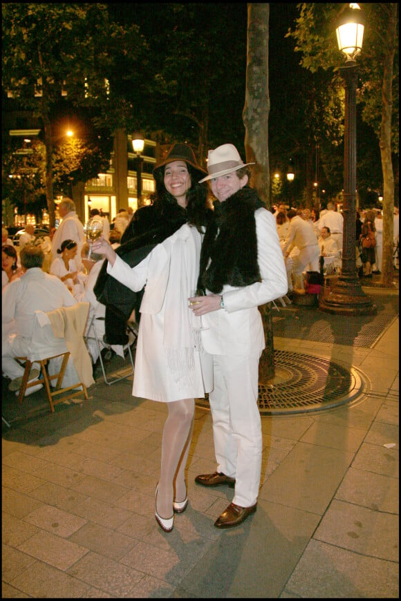 Ludovic Watine Arnault et sa fiancée - Nuit blanche sur les Champs-Elysées.