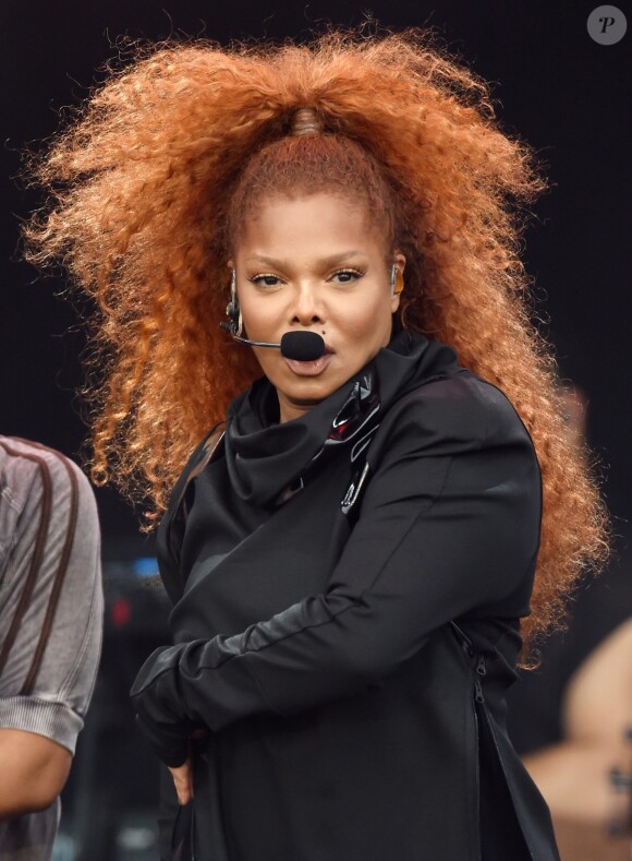 Janet Jackson sur scène lors du festival de Glastonbury, le 29 juin 2019.