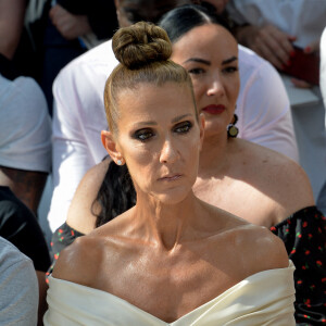 Celine Dion - Front row du Défilé de mode Haute-Couture Automne/Hiver 2019/2020 Alexandre Vauthier à Paris. Le 2 juillet 2019. © Veeren Ramsamy / Christophe Clovis / Bestimage 