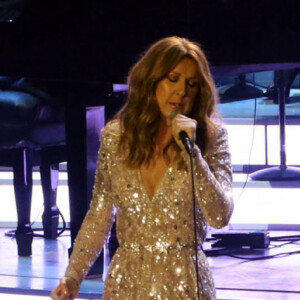 Céline Dion donne un concert au Ceasars Palace Hotel & Casino à Las Vegas, le 27 août 2015 