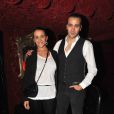 Merwan Rim et son épouse Bérangère, au Milliardaire (Paris), pour la fête Mozart l'Opéra Rock, qui boucle la série de concerts parisiens de la comédie musicale.