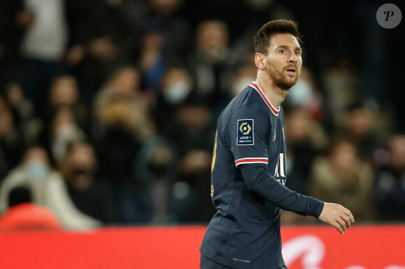 Lionel Leo Messi (Paris Saint Germain) - Match de Ligue 1 Uber Eats "PSG contre Monaco (2-0)" au Parc des Princes à Paris le 12 décembre 2021. © Aurélien Morissard/Panoramic/Bestimage