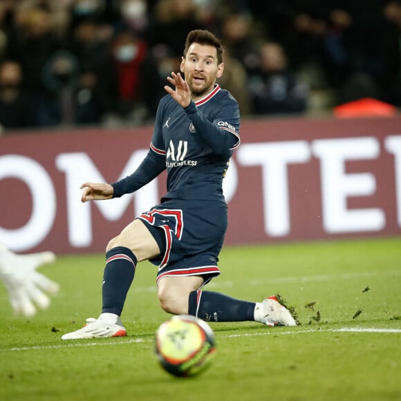 Lionel Leo Messi (Paris Saint Germain) - Match de Ligue 1 Uber Eats "PSG contre Monaco (2-0)" au Parc des Princes à Paris le 12 décembre 2021. © Aurélien Morissard/Panoramic/Bestimage