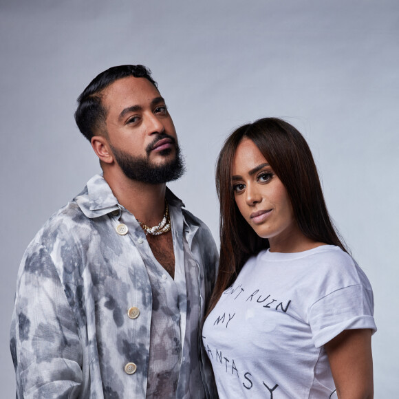 Exclusif - Slimane et Amel Bent - Studio - Enregistrement de l'émission "La grande soirée des duos", qui sera diffusée le 14 octobre sur W9 © Gaffiot-Moreau / Bestimage 