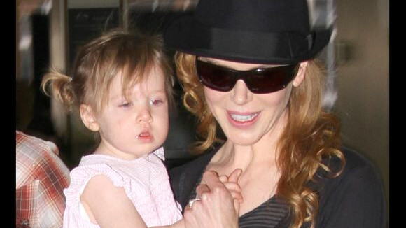 Nicole Kidman : Elle a beau être une super maman, sa petite Sunday Rose... ne sourit toujours pas !