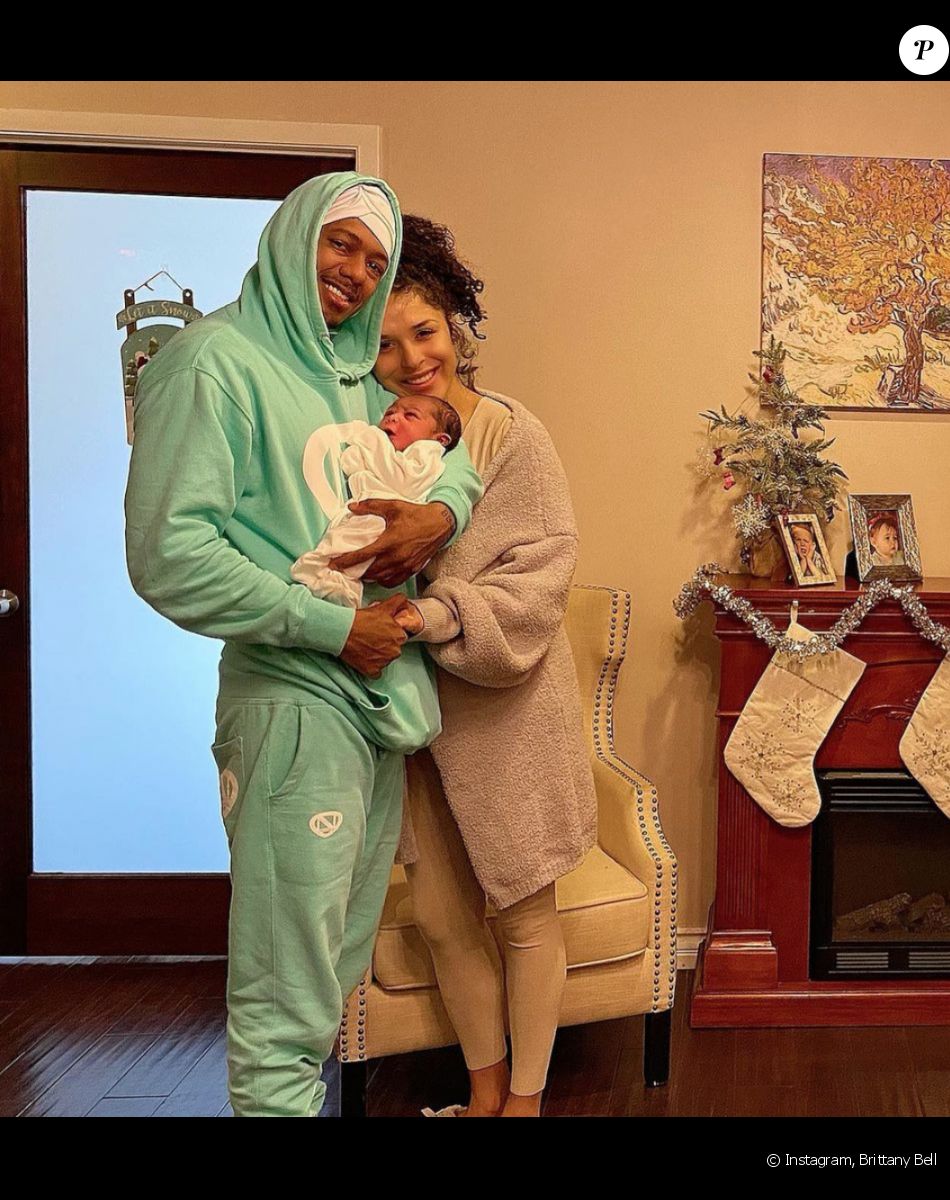 Nick Cannon, Brittany Bell et leur fille Powerful Queen. Décembre 2020.