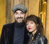 Cyril Lignac et Caroline Nielsen - Dîner pour la sortie du "Numéro" 200 au restaurant Rau à Paris le 31 janvier 2019. © Olivier Borde/Bestimage 