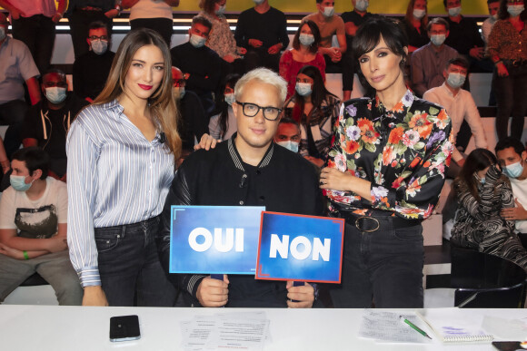 Exclusif - Delphine Wespiser, Guillaume Genton, Géraldine Maillet - Enregistrement de l'émission "Touche Pas à Mon Poste (TPMP)", présentée par Cyril Hanouna et diffusée en direct sur C8 le 27 octobre © Jack Tribeca / Bestimage 