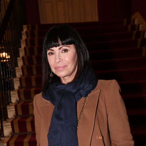 Exclusif - Mathilda May lors de la première de la pièce de théâtre "L'avare" au Théâtre des Variétés à Paris le 15 janvier 2022 © Rachid Bellak / Bestimage 