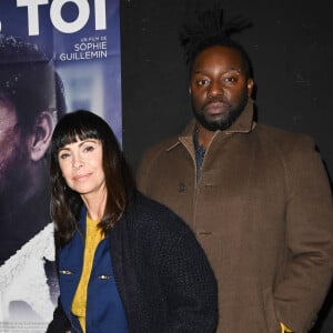 Exclusif - Mathilda May et son compagnon Sly Johnson - Avant-première du film "Sans Toi" au cinéma l'Entrepôt à Paris le 11 janvier 2022. © Coadic Guirec/Bestimage 