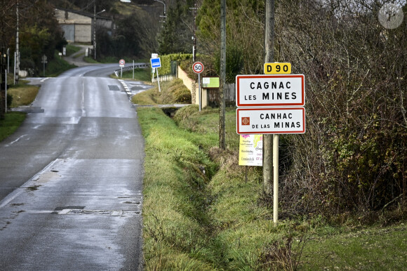 Vue générale du chemin vers la maison de Delphine Jubillar à Cagnac les Mines, France, le 8 janvier 2022.