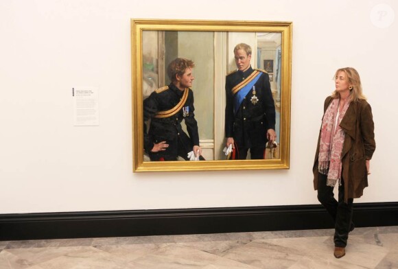 Le double portrait représentant les Prince William et Harry pour la National Portrait Gallery, le 6 janvier 2010