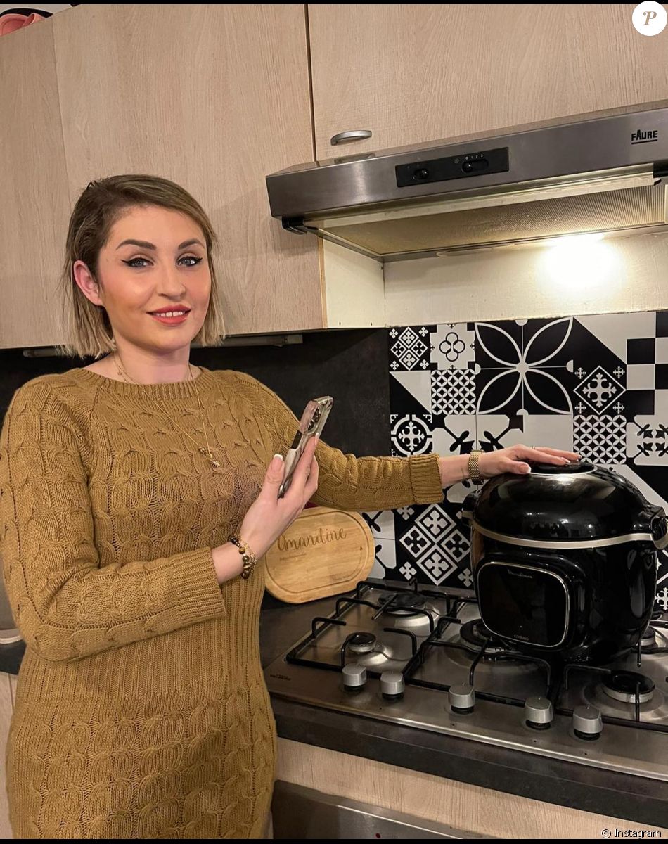 Amandine Pellissard de "Familles nombreuses" en cuisine