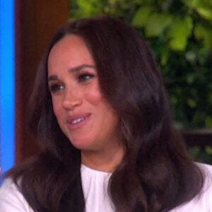 Meghan Markle sur le plateau de l'émission "The Ellen Show" à Los Angeles, le 17 novembre 2021. 