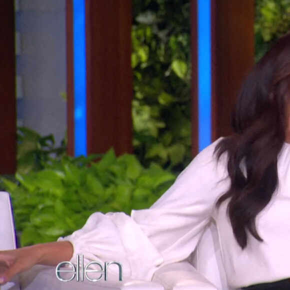 Meghan Markle sur le plateau de l'émission "The Ellen Show" à Los Angeles, le 17 novembre 2021. 