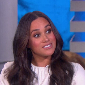 Meghan Markle sur le plateau de l'émission "The Ellen Show" à Los Angeles, le 17 novembre 2021. 