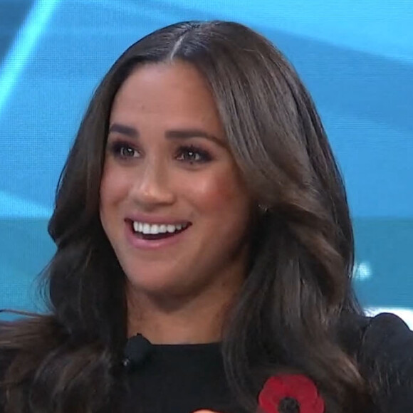 Meghan Markle sur le plateau de l'émission "Minding the Gap" à Los Angeles.