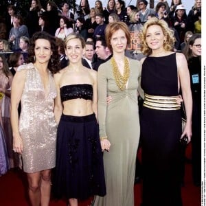 Kristin Davis, Sarah Jessica Parker, Cynthia Nixon et Kim Cattrall aux Guild Awards, Los Angeles, le 12 mars 2001.