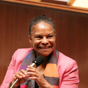 Christiane Taubira - Séance de questions au gouvernement à l'Assemblée Nationale à Paris le 5 février 2013.