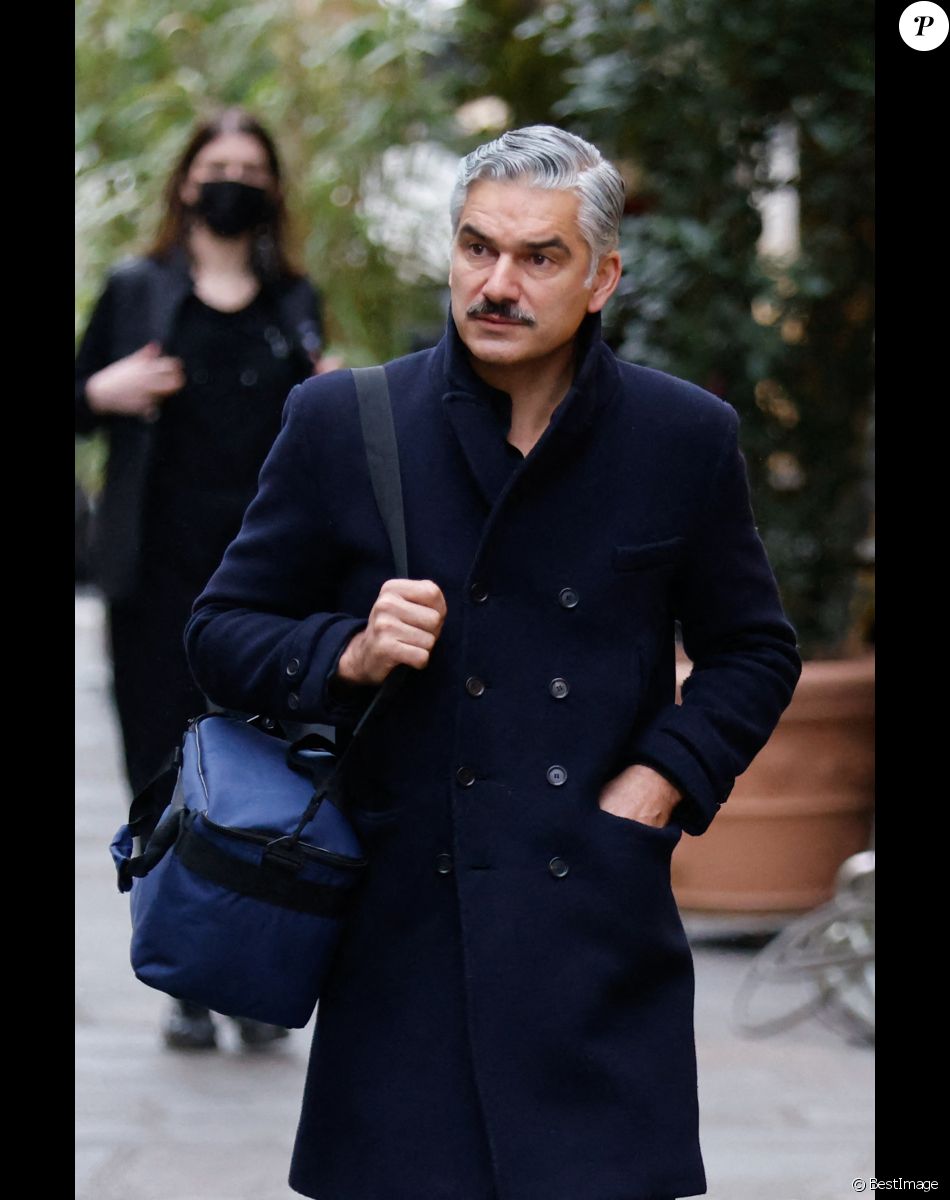 François Vincentelli - Arrivées aux obsèques de Thierry Mugler au temple protestant de l'Oratoire du Louvre à Paris le 4 février 2022.