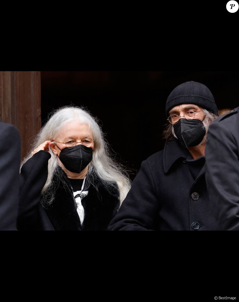 Dominique Issermann - Sorties des obsèques de Thierry Mugler au temple protestant de l'Oratoire du Louvre à Paris le 4 février 2022.
