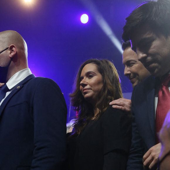 Sarah Knafo - Le candidat à la présidence du parti d'extrême droite français "Reconquête!", Eric Zemmour lors de son rassemblement électoral au Grand Palais à Lille, France, le 5 février 2022
