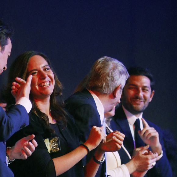 Sarah Knafo - Le candidat à la présidence du parti d'extrême droite français "Reconquête!", Eric Zemmour lors de son rassemblement électoral au Grand Palais à Lille, France, le 5 février 2022