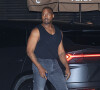 Kanye West (ye) et Chaney Jones, la copie de K. Kardashian, à la sortie du restaurant "Nobu" à Malibu. Los Angeles