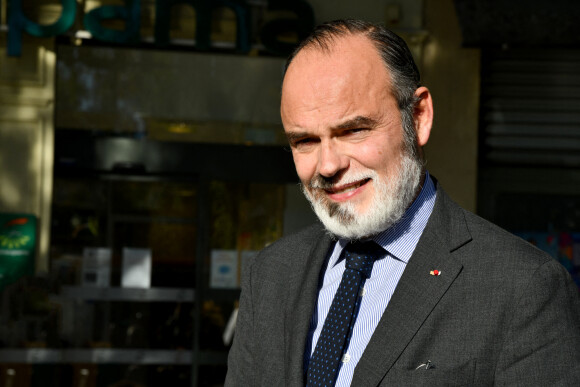 Edouard Philippe, l'ancien premier ministre et fondateur du nouveau parti politique Horizons, était à Nice avec Christian Estrosi, le maire de Nice, le 1er décembre 2021.
