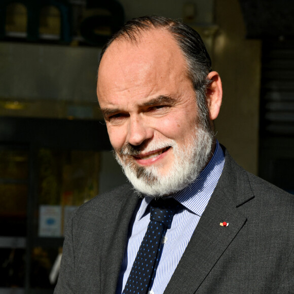Edouard Philippe, l'ancien premier ministre et fondateur du nouveau parti politique Horizons, était à Nice avec Christian Estrosi, le maire de Nice, le 1er décembre 2021.