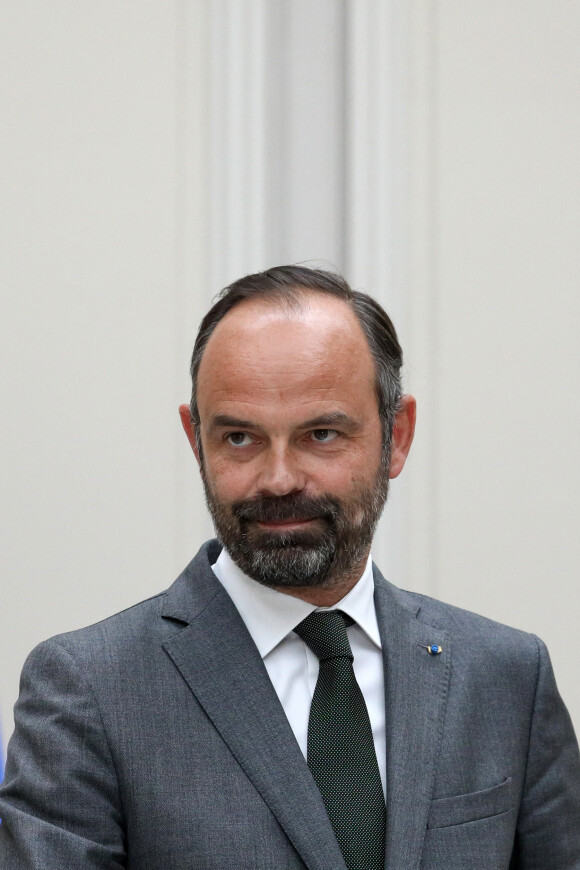 Intervention du Premier ministre, Edouard Philippe, à l'issue du Conseil des ministres, au Palais de l'Elysée à Paris le 7 mai 2019