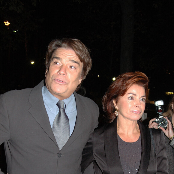 Bernard Tapie et son femme Dominique à Paris en 2004