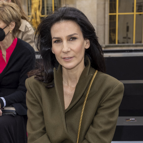 Marie Drucker au photocall du défilé de mode "Le Defile L'Oreal Paris" lors de la la Fashion Week printemps/été sur le parvis des droits de l'homme à Paris. © Olivier Borde/Bestimage 