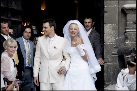 Mariage d'Elodie Gossuin et Bertrand Lacherie en 2006 à Compiègne.