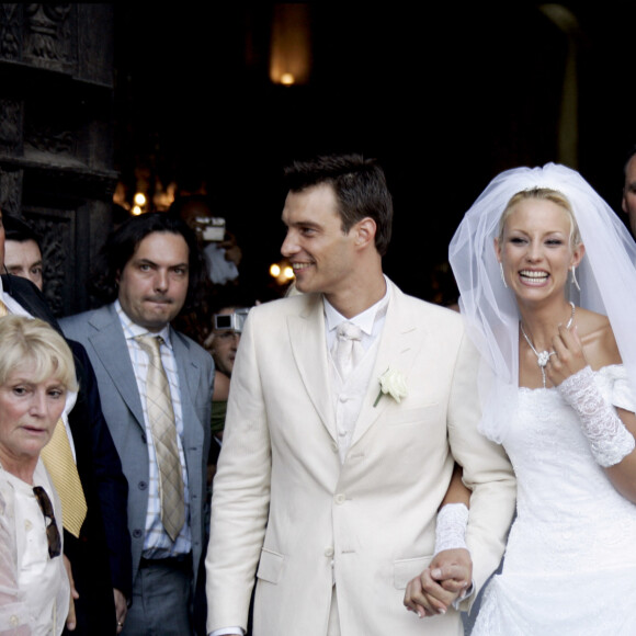 Mariage d'Elodie Gossuin et Bertrand Lacherie en 2006 à Compiègne.