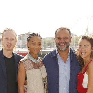 Come Levin, Philypa Phoenix, Yannig Samot, Constance Labbé de "Balthazar" - Photocall lors du Festival de la Fiction de La Rochelle. Le 15 septembre 2021 © Christophe Aubert via Bestimage