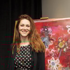 Exclusif - Sandra Lou - Exposition de Caroline Faindt à la Villa Violet sur 3 jours dont 2 reservés aux femmes, avec dégustation de thés, de préparation cullinaires par le chef F. Gagnaire, massages, Paris le 8 mars 2020. © Jack Tribeca/Bestimage