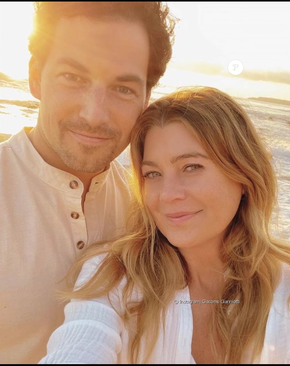 Giacomo Gianniotti et Ellen Pompeo sur Instagram. Le 13 mars 2022.