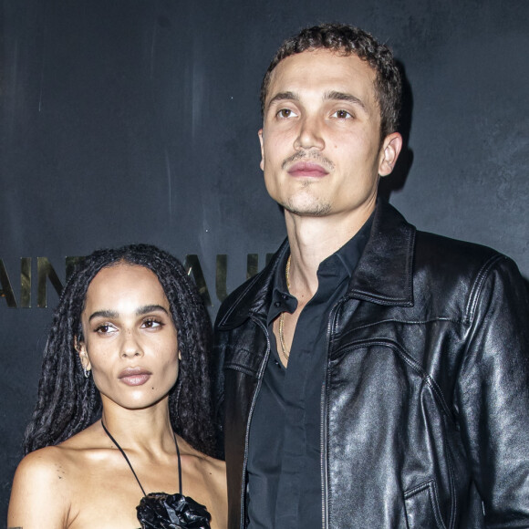 Zoé Kravitz et son ex-mari Karl Glusman - Photocall du défilé de mode "Saint Laurent" à Paris. © Olivier Borde / Bestimage 