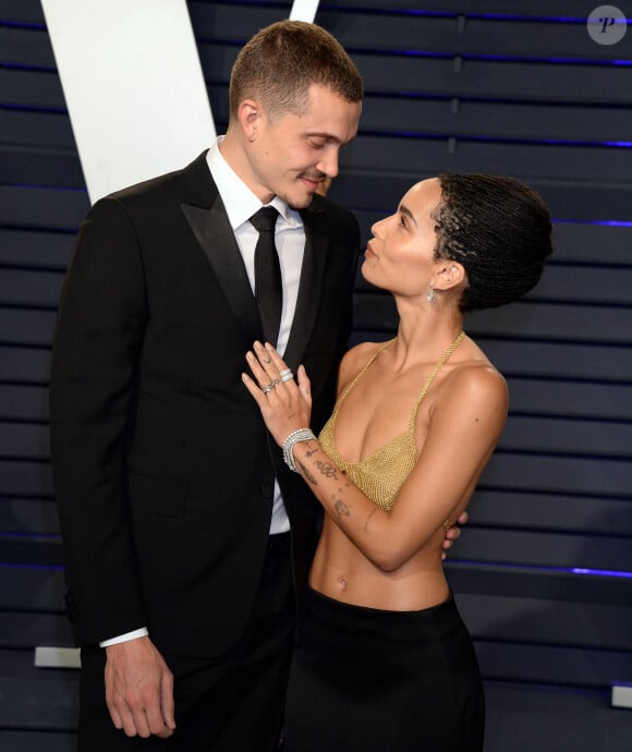 Zoe Kravitz et ex-mari Karl Glusman - Soirée Vanity Fair Oscar Party à Los Angeles. Le 24 février 2019 