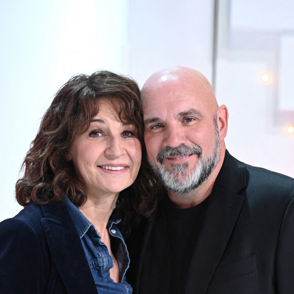 Exclusif - Valérie Lemercier et Sylvain Macrcel - Enregistrement de l'émission "Vivement Dimanche" présentée par M.Drucker et diffusée le 7 novembre sur France 2. Le 28 octobre 2021 © Guillaume Gaffiot / Bestimage 