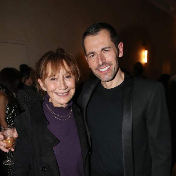 Marie-Anne Chazel et le chorégraphe du Ballet Julien Lestel - People lors de la représentation du ballet de danse "Mosaïques" de J.Lestel à la Salle Pleyel à Paris. Le 16 février 2022 © Bertrand Rindoff Petroff / Bestimage 