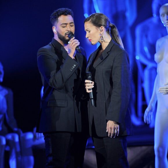 Exclusif -  Vitaa et Slimane - Enregistrement de la 2ème partie de soirée de l'émission "La Chanson secrète 9" à la Seine musicale à Paris © Gaffiot-Moreau / Bestimage 