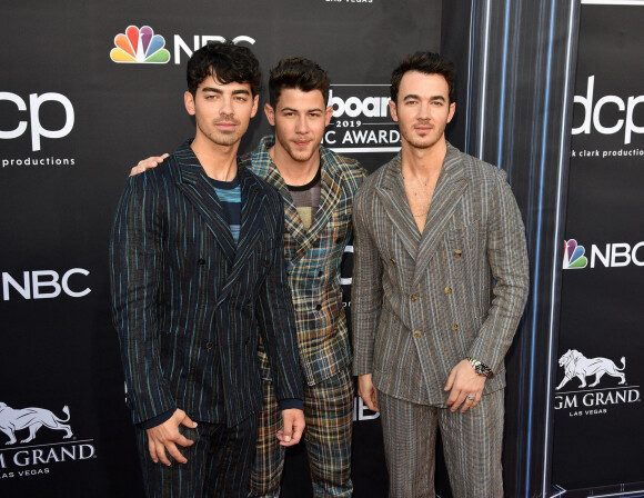 Joe Jonas, Nick Jonas et Kevin Jonas à la soirée Billboard Music Awards 2019 au MGM Grand Garden Arena à Las Vegas, le 1er mai 2019 