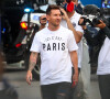 Lionel Messi arrive au Parc des Princes à Paris, France, le 10 août 2021. © Tiziano Da Silva/Bestimage