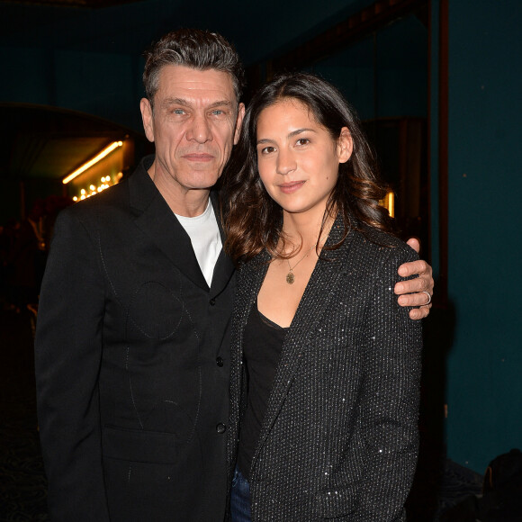 Marc Lavoine et sa compagne Line Papin à la générale de presse du spectacle musicale "Les Souliers Rouges" aux Folies Bergères à Paris. © Veeren/Bestimage 