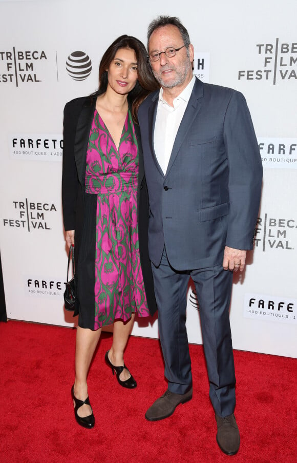 Jean Reno et sa femme Zofia Borucka - Ouverture du Festival du Film de Tribeca avec la première mondiale "The First Monday In May" à New York, le 13 avril 2016.